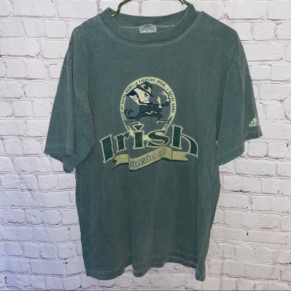 adidas Other - Vintage adidas University of Notre Dame tee sz med